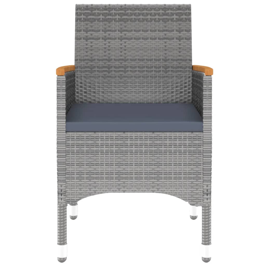 Set mobilier de grădină, 3 piese, gri, poliratan GartenMobel Dekor