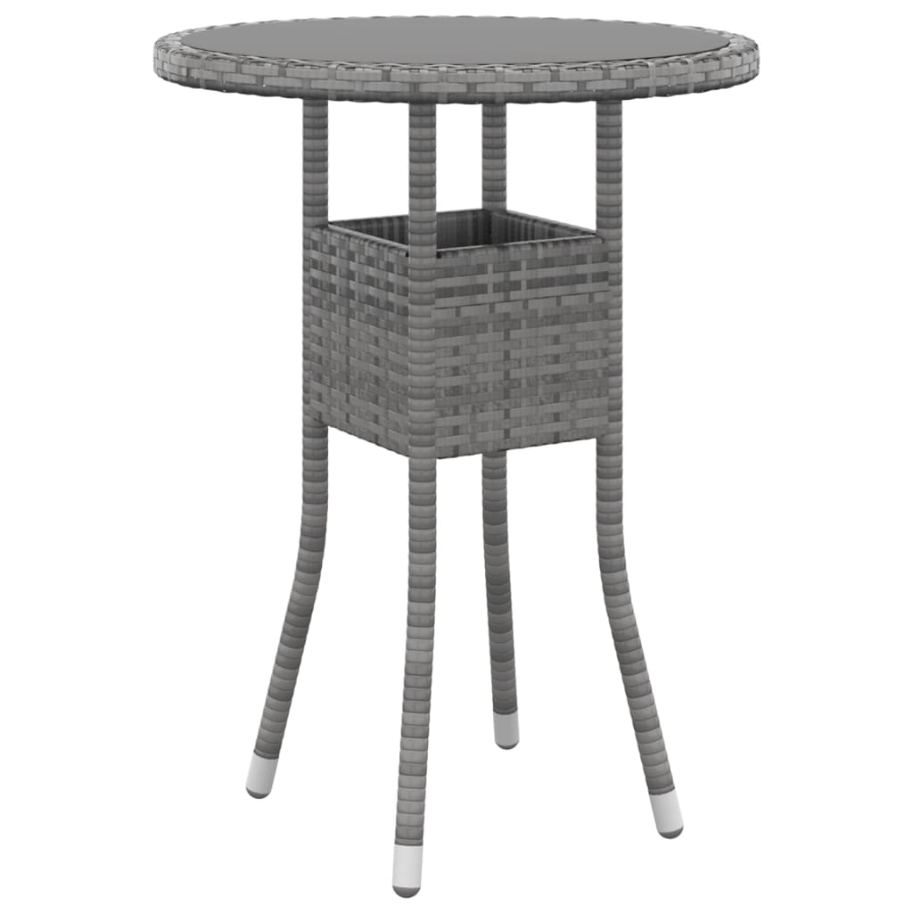 Set mobilier de grădină, 3 piese, gri, poliratan GartenMobel Dekor