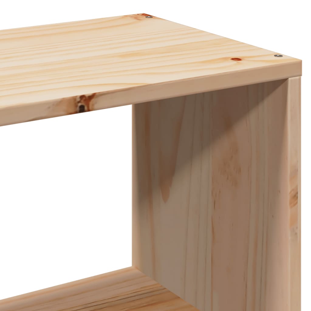 Pat cu bibliotecă fără saltea, 160x200 cm, lemn masiv de pin GartenMobel Dekor