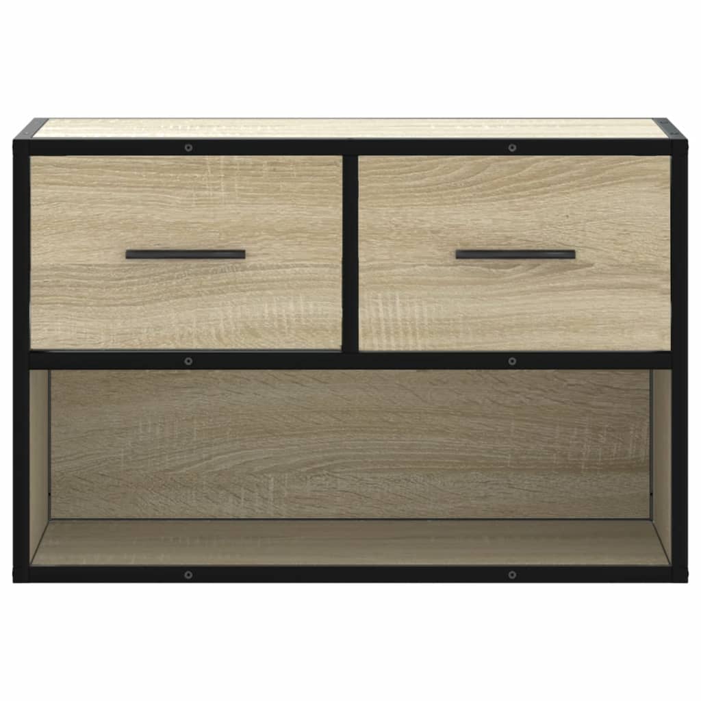 Dulap TV, stejar sonoma, 60x31x39,5cm, lemn prelucrat și metal GartenMobel Dekor