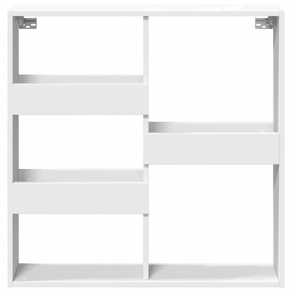Dulap de perete, alb, 80x15x80 cm, lemn prelucrat GartenMobel Dekor