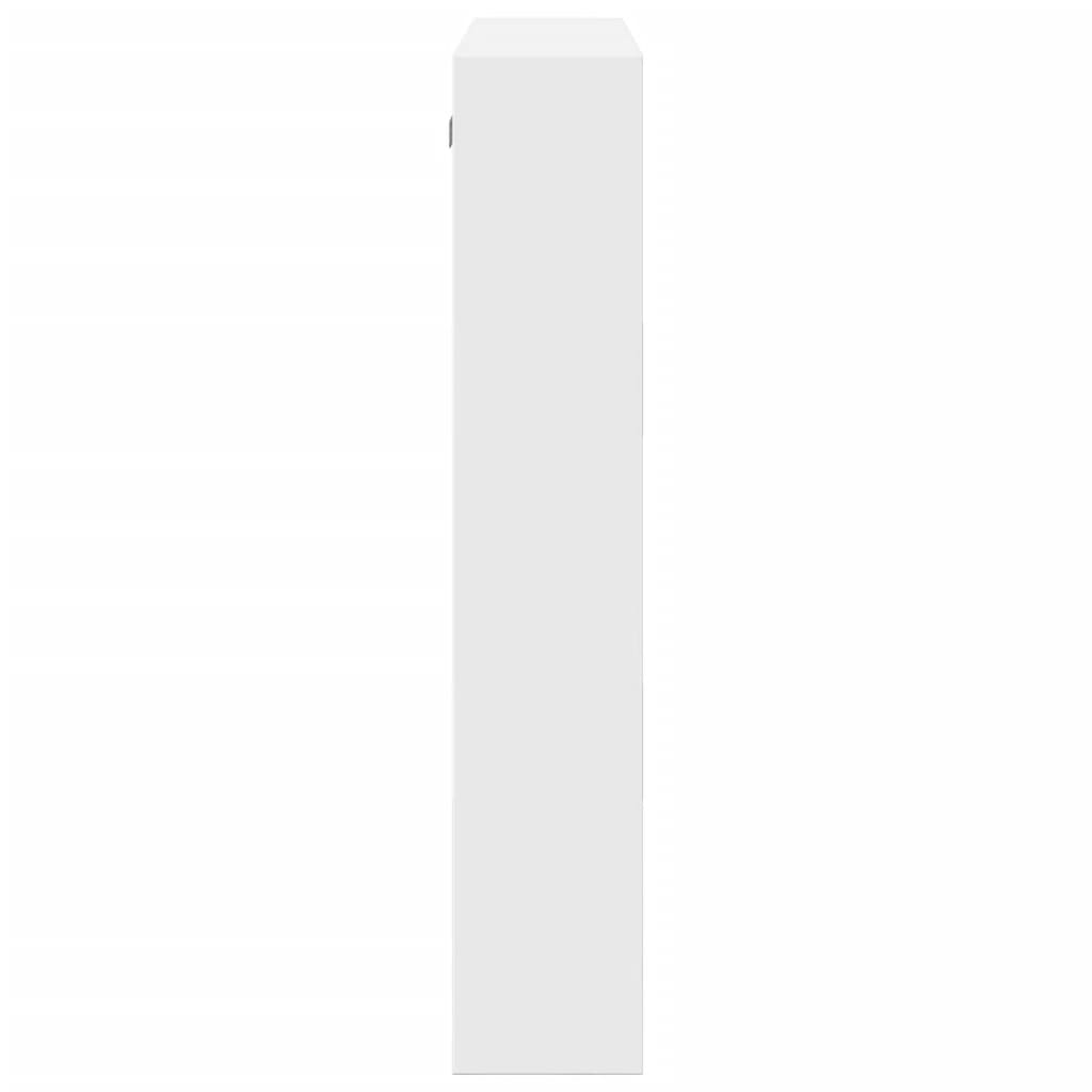 Dulap de perete, alb, 80x15x80 cm, lemn prelucrat GartenMobel Dekor