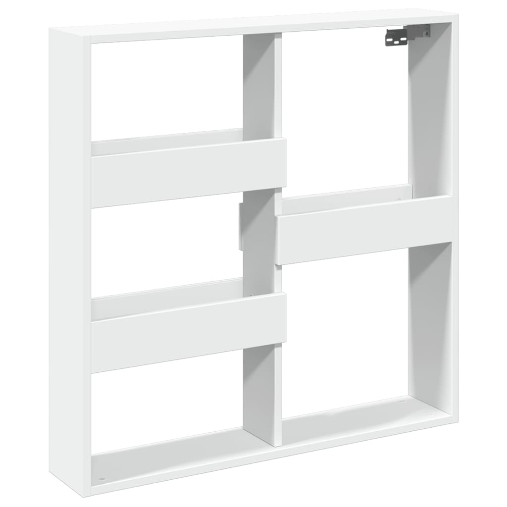 Dulap de perete, alb, 80x15x80 cm, lemn prelucrat GartenMobel Dekor