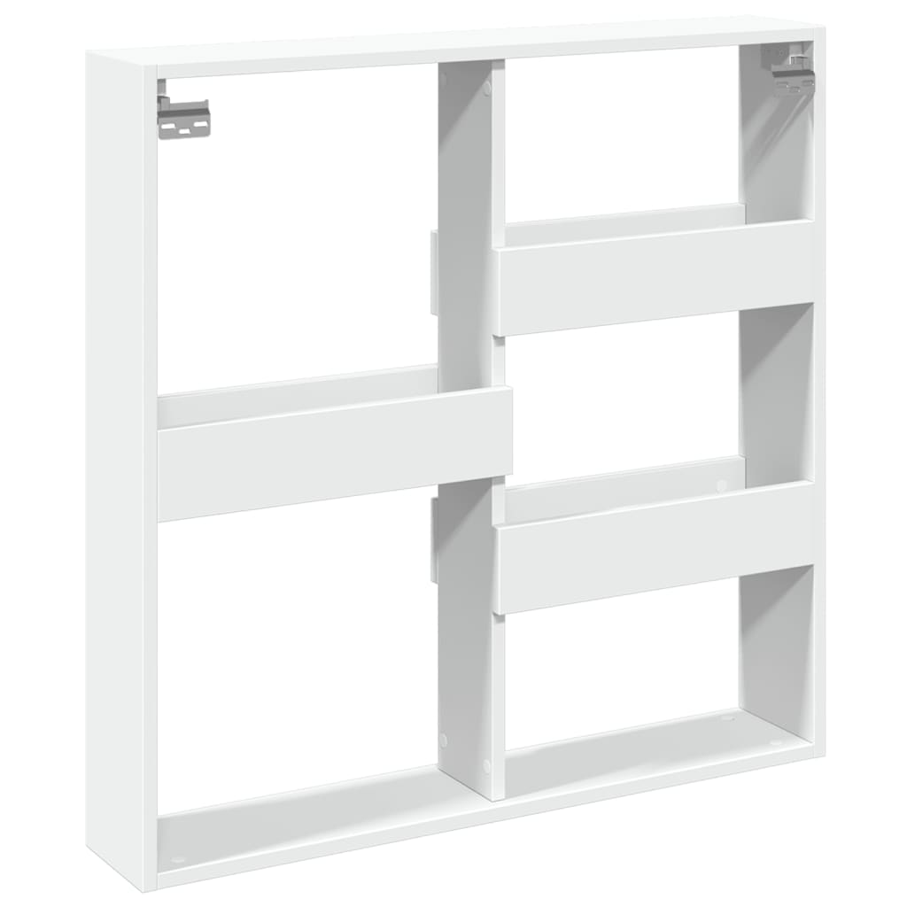 Dulap de perete, alb, 80x15x80 cm, lemn prelucrat GartenMobel Dekor