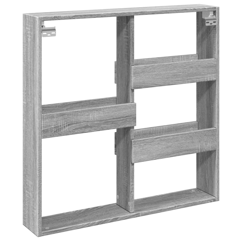 Dulap de perete, gri sonoma, 80x15x80 cm, lemn prelucrat GartenMobel Dekor