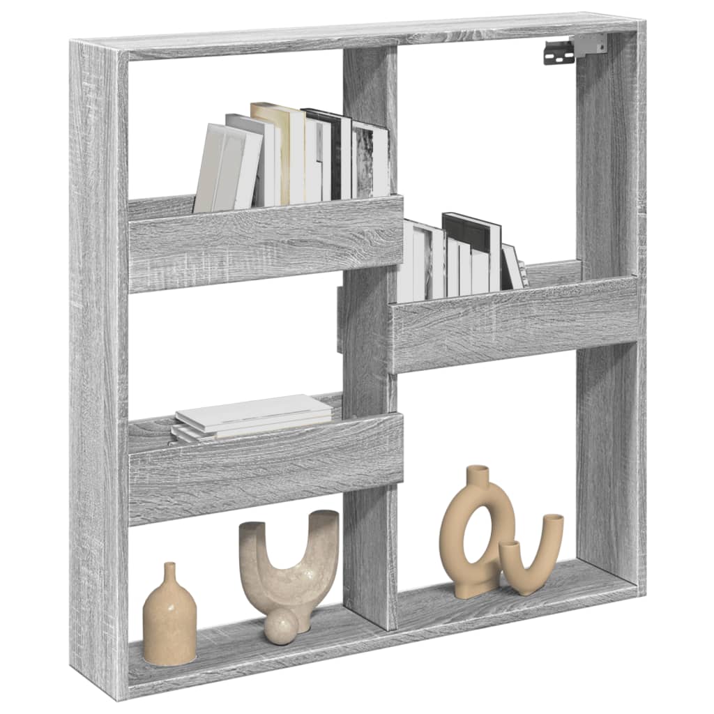 Dulap de perete, gri sonoma, 80x15x80 cm, lemn prelucrat GartenMobel Dekor