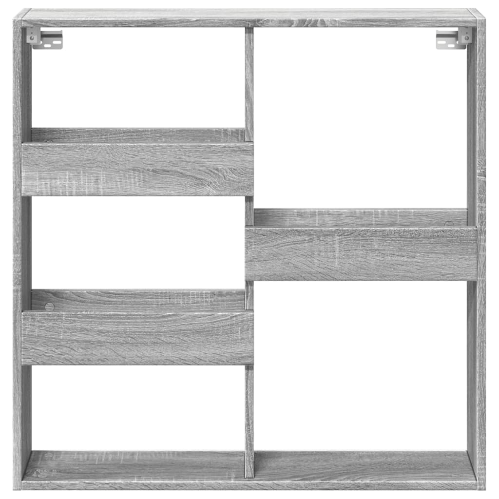 Dulap de perete, gri sonoma, 80x15x80 cm, lemn prelucrat GartenMobel Dekor