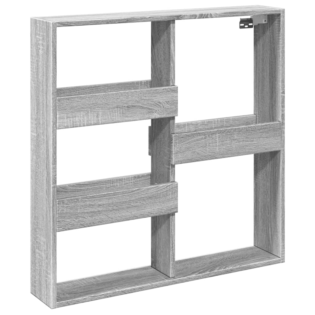 Dulap de perete, gri sonoma, 80x15x80 cm, lemn prelucrat GartenMobel Dekor