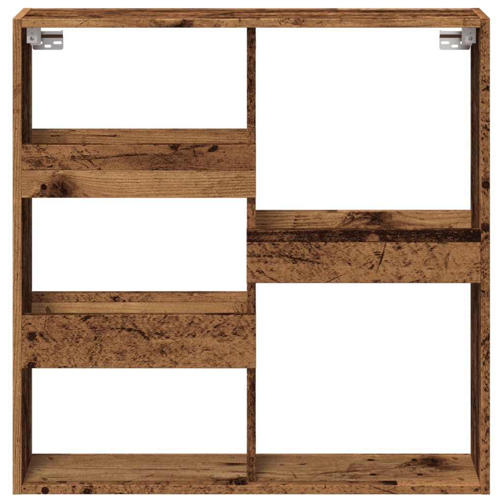 Dulap de perete, lemn vechi, 80x15x80 cm, lemn prelucrat GartenMobel Dekor
