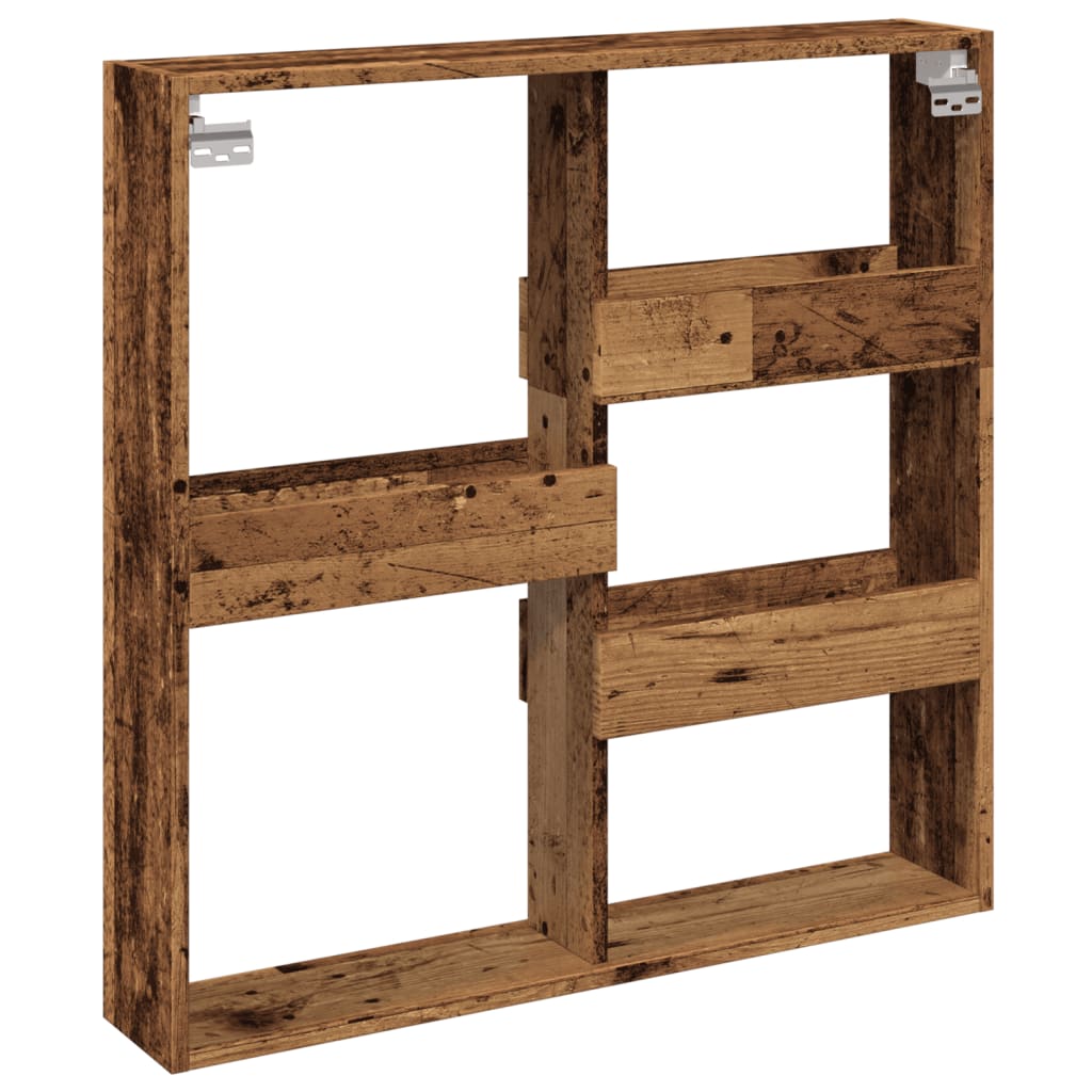 Dulap de perete, lemn vechi, 80x15x80 cm, lemn prelucrat GartenMobel Dekor