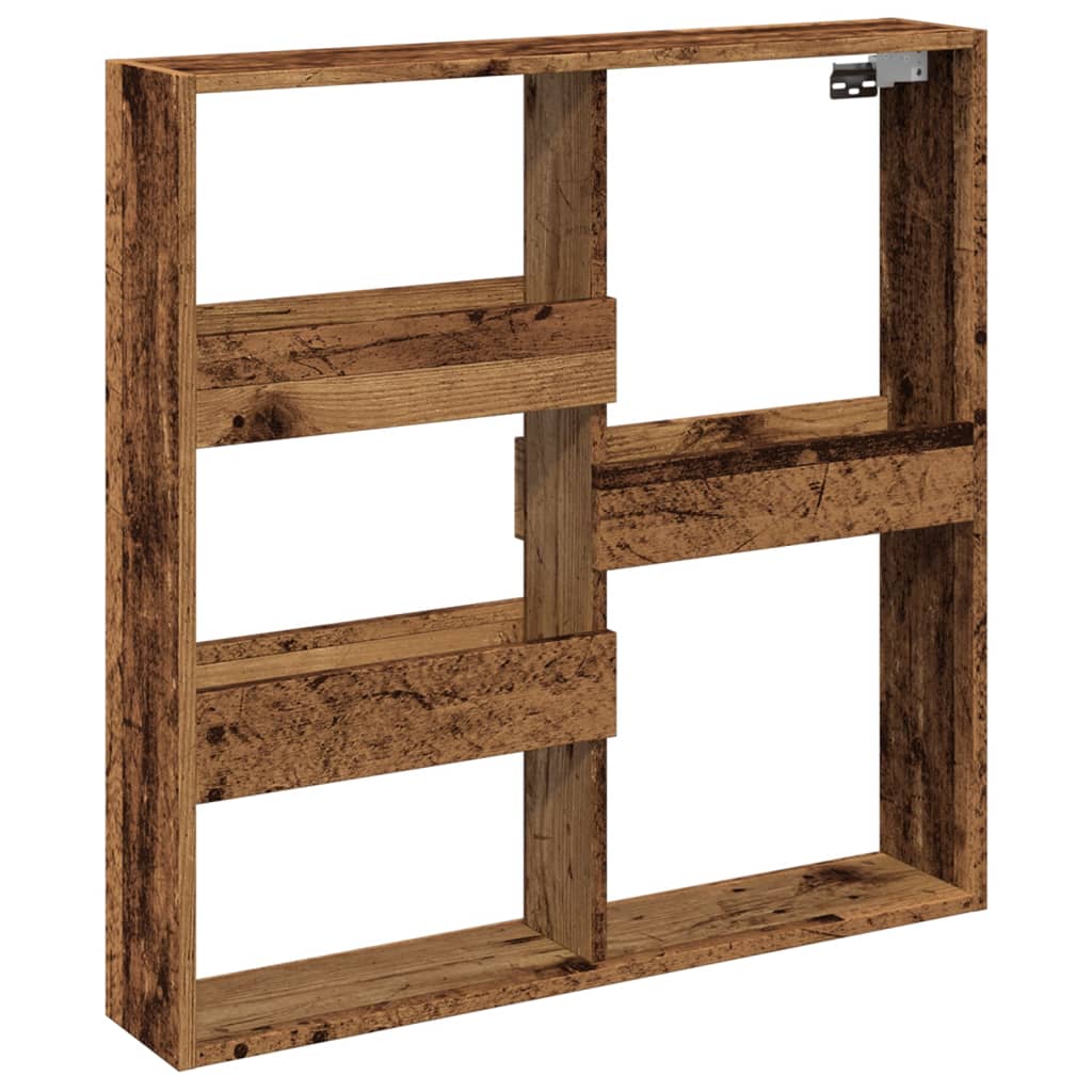 Dulap de perete, lemn vechi, 80x15x80 cm, lemn prelucrat GartenMobel Dekor