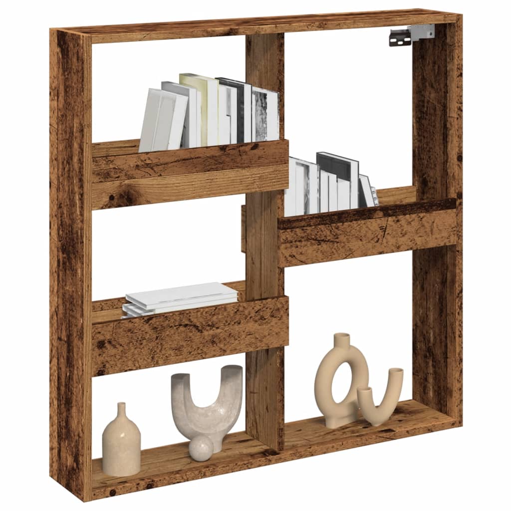 Dulap de perete, lemn vechi, 80x15x80 cm, lemn prelucrat GartenMobel Dekor