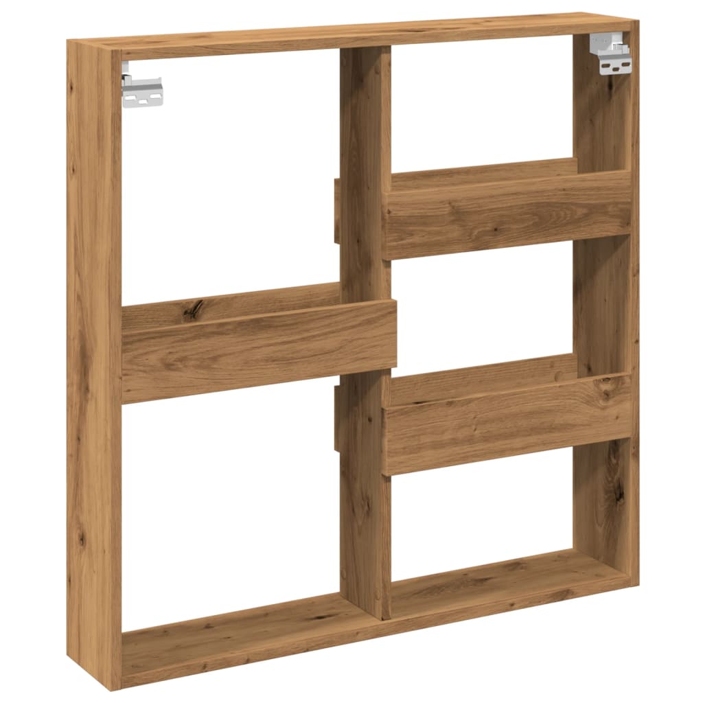 Dulap de perete, stejar artizanal, 80x15x80 cm, lemn prelucrat GartenMobel Dekor