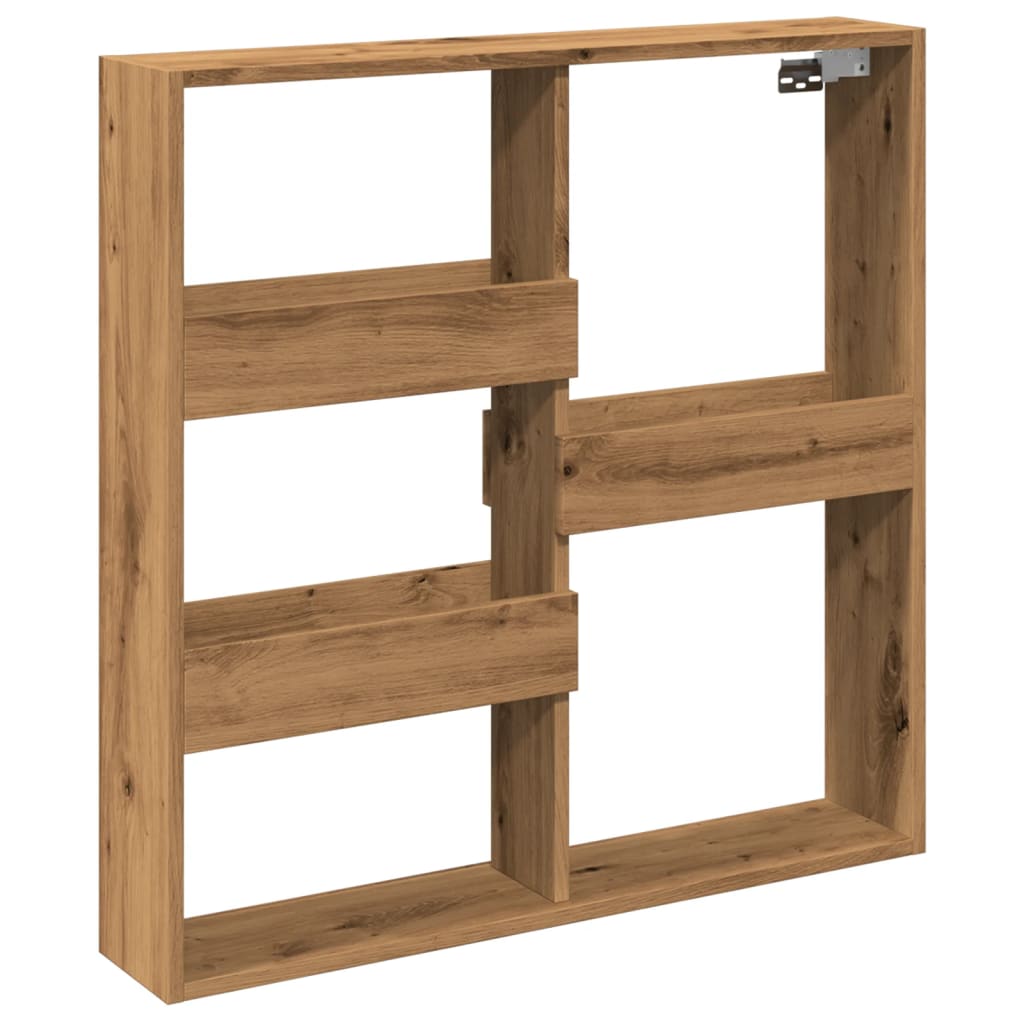 Dulap de perete, stejar artizanal, 80x15x80 cm, lemn prelucrat GartenMobel Dekor