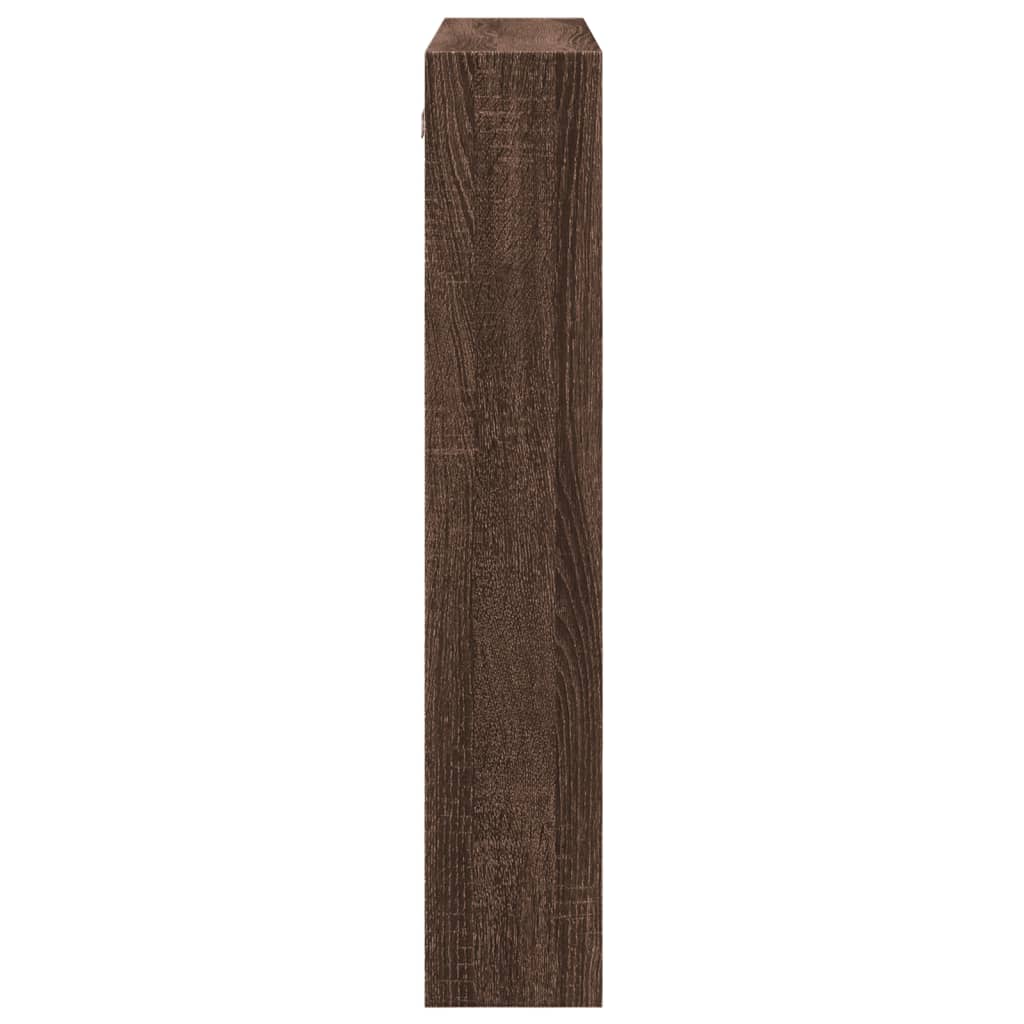 Dulap de perete, stejar maro, 80x15x80 cm, lemn prelucrat GartenMobel Dekor