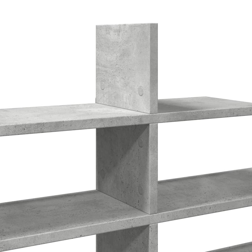 Raft de perete, gri beton, 124,5x18x60,5 cm, lemn prelucrat GartenMobel Dekor