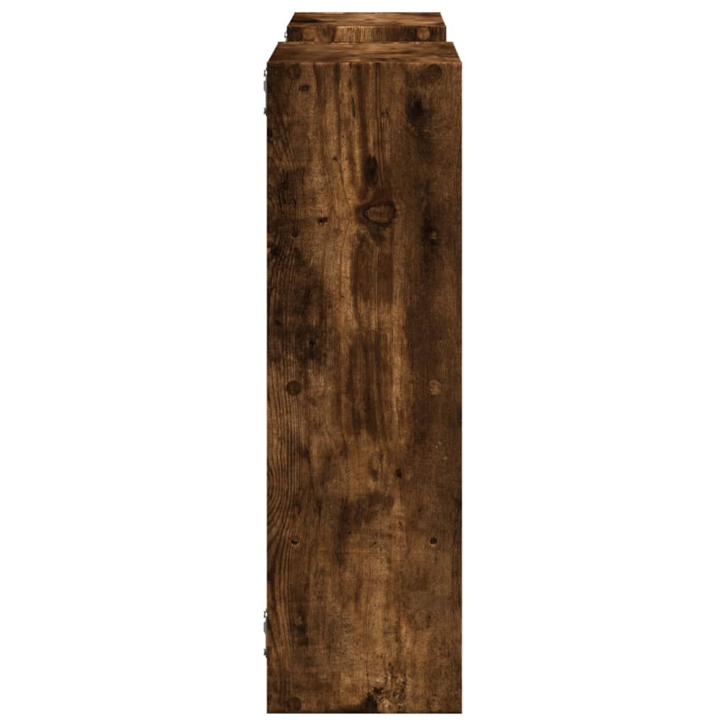 Raft de perete, stejar fumuriu, 96x18x60 cm, lemn prelucrat GartenMobel Dekor