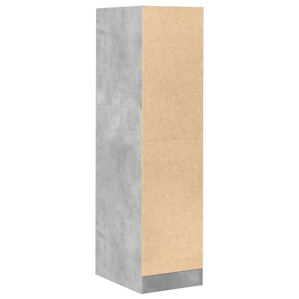 Dulap de farmacie, gri beton, 30x41x118 cm, lemn prelucrat GartenMobel Dekor