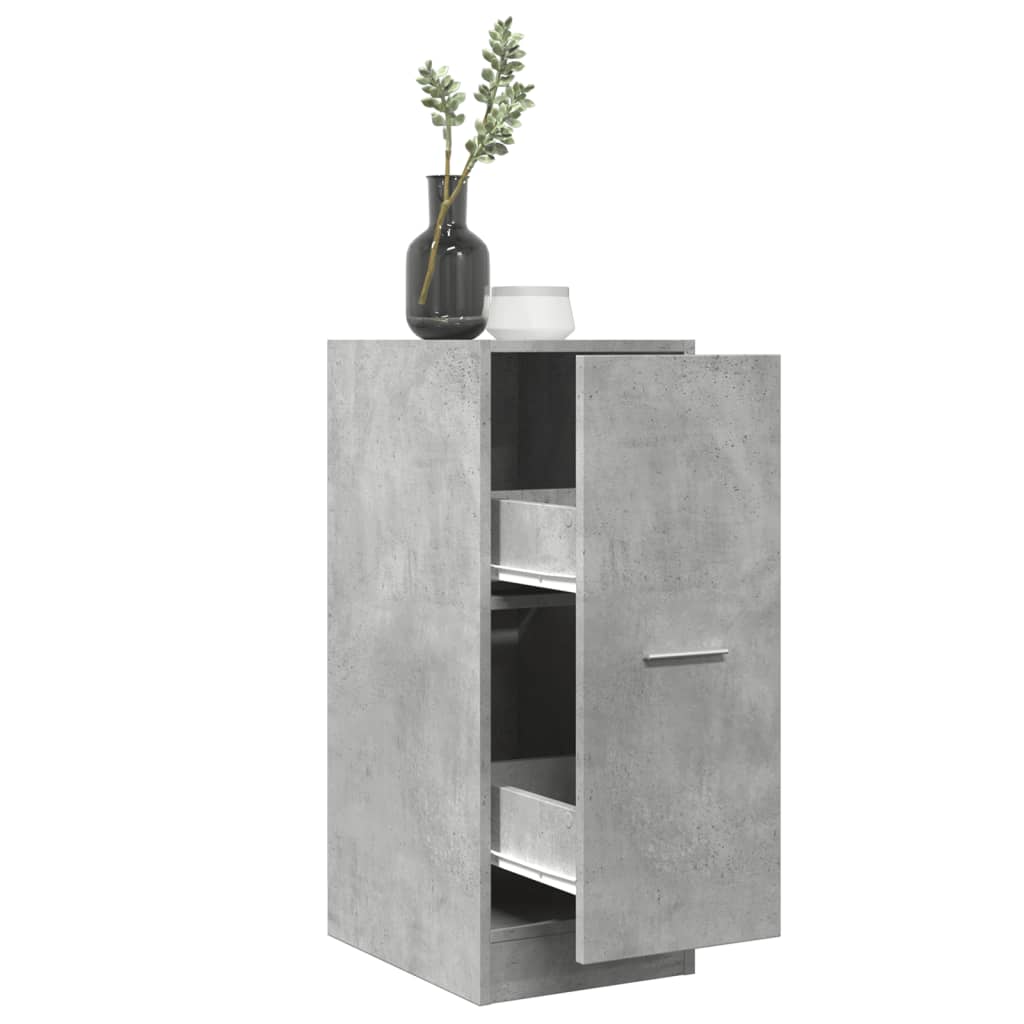 Dulap de farmacie, gri beton, 30x41x77,5 cm, lemn prelucrat GartenMobel Dekor