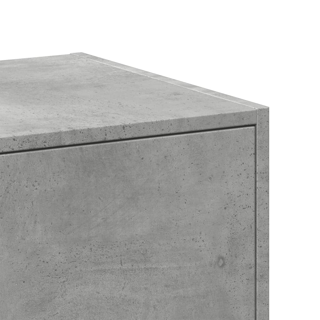 Dulap de farmacie, gri beton, 30x41x77,5 cm, lemn prelucrat GartenMobel Dekor