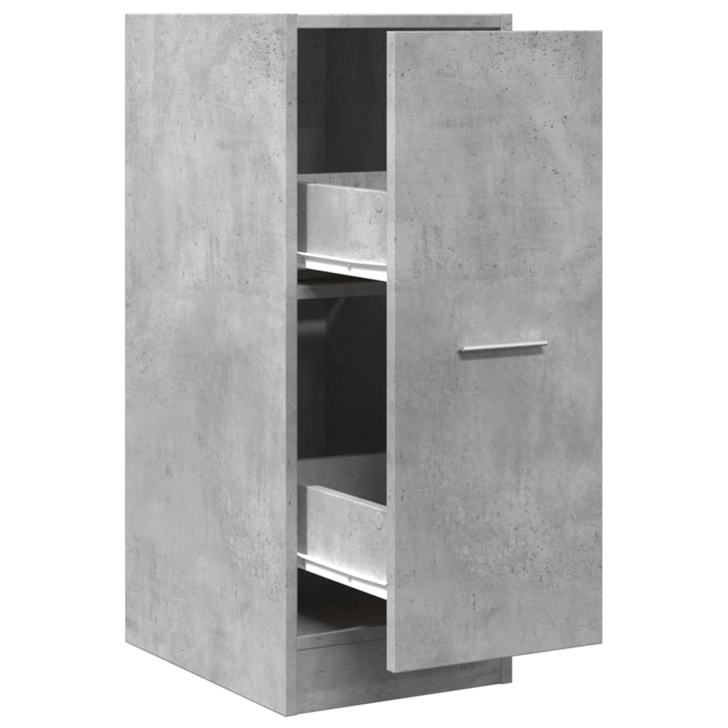Dulap de farmacie, gri beton, 30x41x77,5 cm, lemn prelucrat GartenMobel Dekor