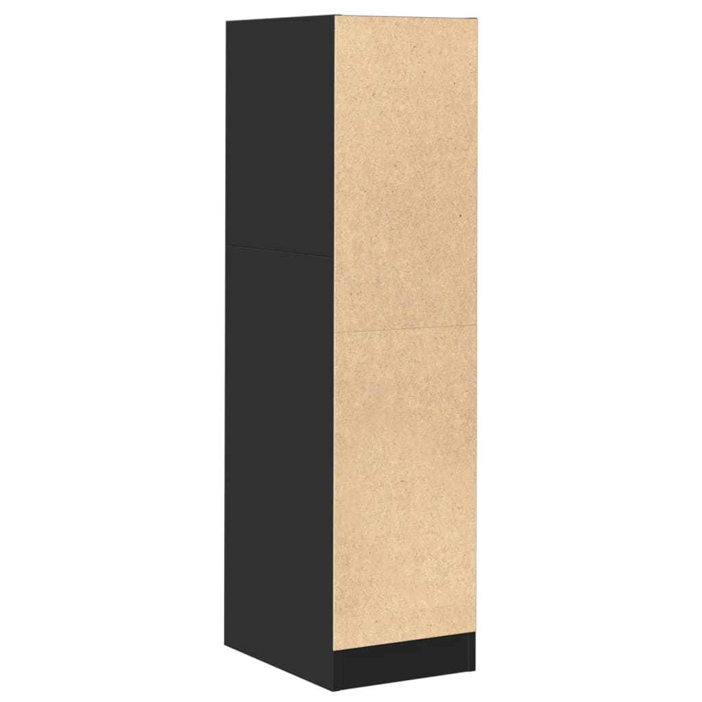 Dulap de farmacie, negru, 30x41x118 cm, lemn prelucrat GartenMobel Dekor