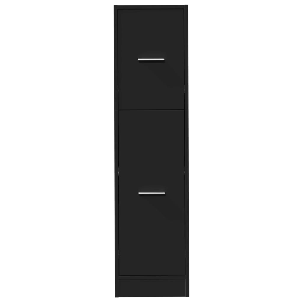 Dulap de farmacie, negru, 30x41x118 cm, lemn prelucrat GartenMobel Dekor