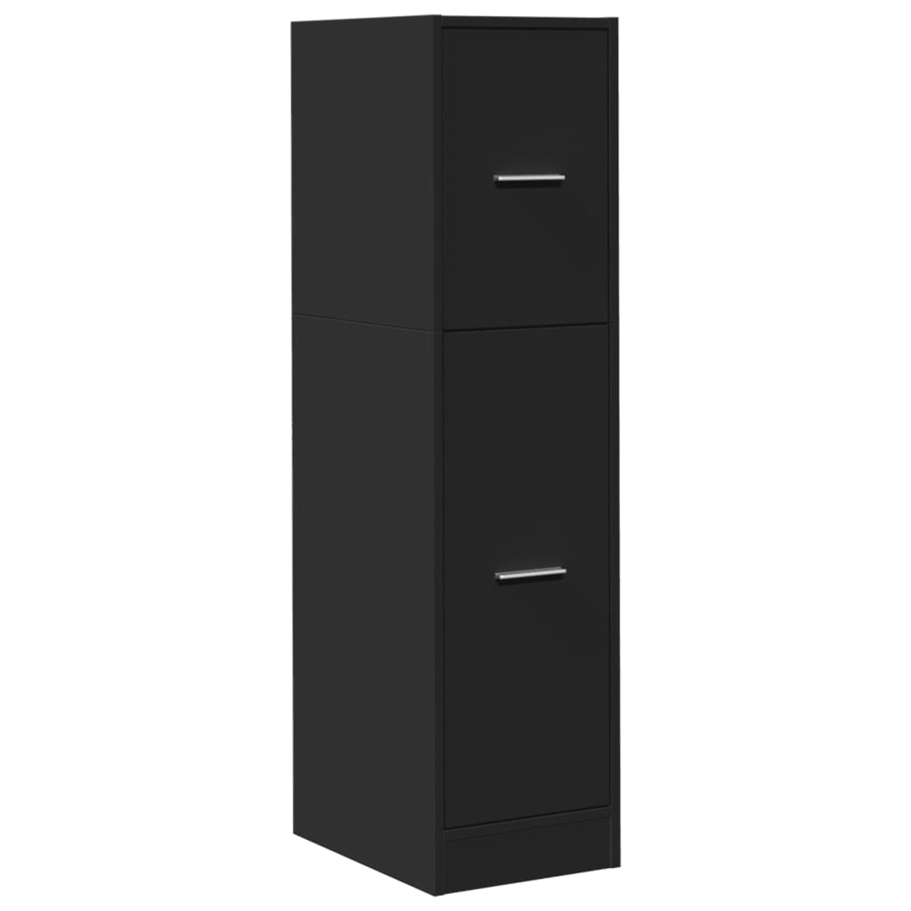 Dulap de farmacie, negru, 30x41x118 cm, lemn prelucrat GartenMobel Dekor