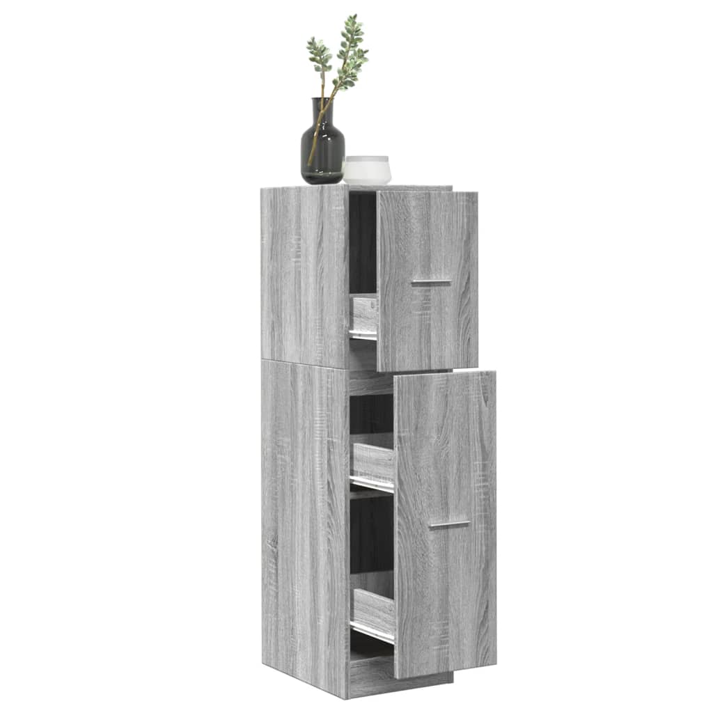 Dulap de farmacie, sonoma gri, 30x41x118 cm, lemn prelucrat GartenMobel Dekor