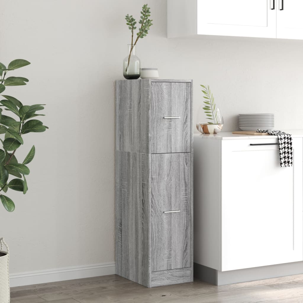 Dulap de farmacie, sonoma gri, 30x41x118 cm, lemn prelucrat GartenMobel Dekor