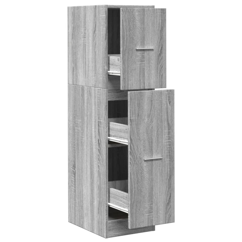 Dulap de farmacie, sonoma gri, 30x41x118 cm, lemn prelucrat GartenMobel Dekor