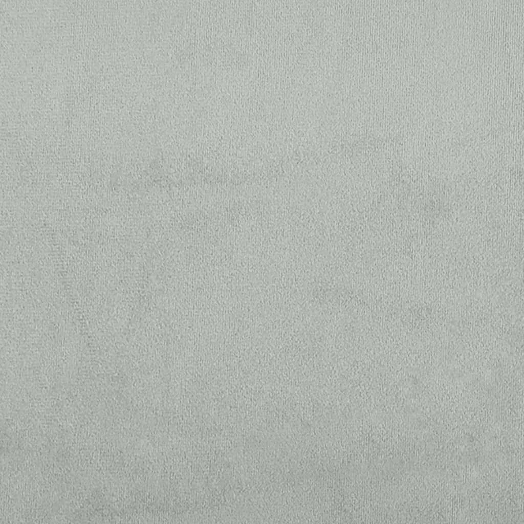 Pat de zi cu saltea, gri deschis, 80x200 cm, catifea GartenMobel Dekor