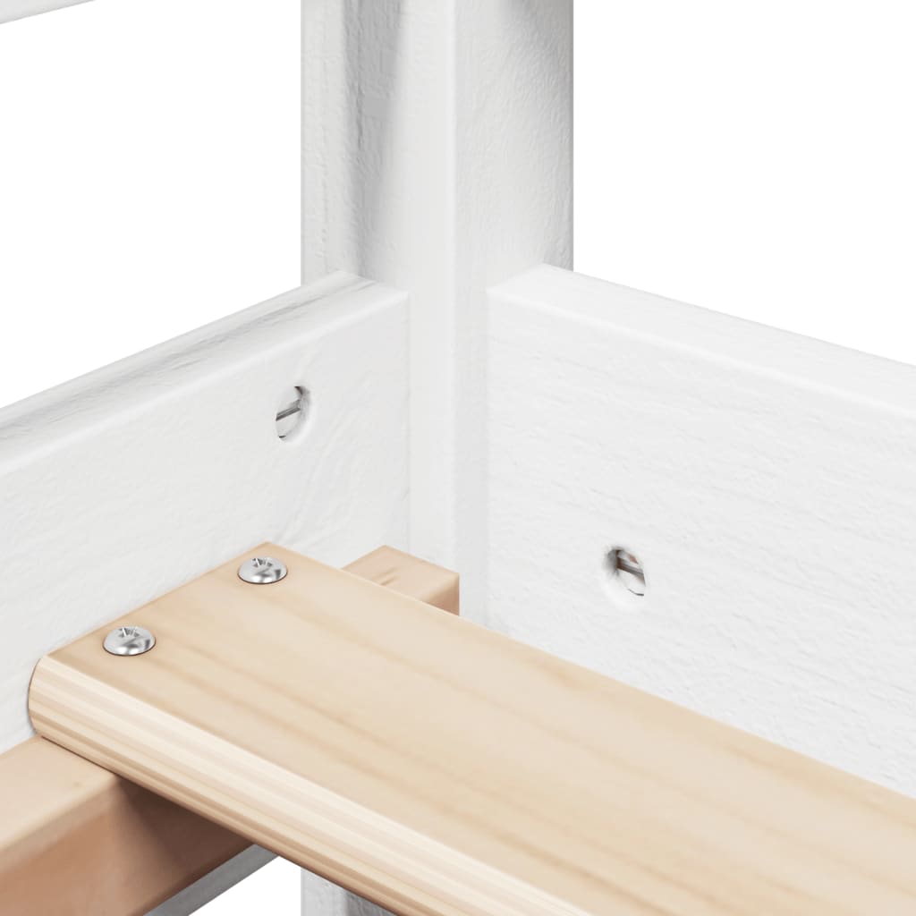 Pat de zi cu acoperiș, alb, 80x200 cm, lemn masiv de pin GartenMobel Dekor