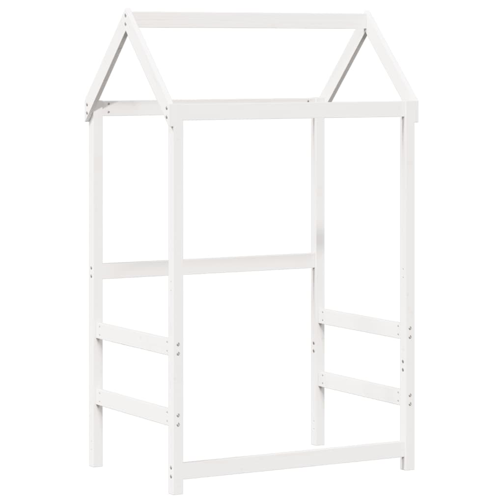 Pat de zi cu acoperiș, alb, 80x200 cm, lemn masiv de pin GartenMobel Dekor