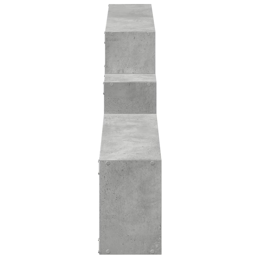 Dulap de perete, gri beton, 158x18x53 cm, lemn prelucrat GartenMobel Dekor