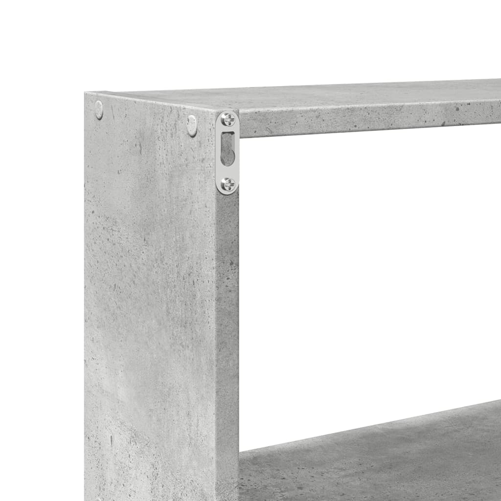 Dulap de perete, gri beton, 158x18x53 cm, lemn prelucrat GartenMobel Dekor