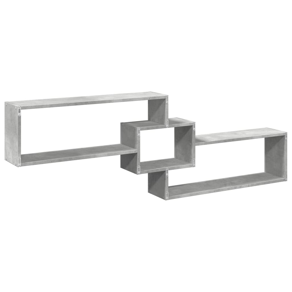 Dulap de perete, gri beton, 158x18x53 cm, lemn prelucrat GartenMobel Dekor