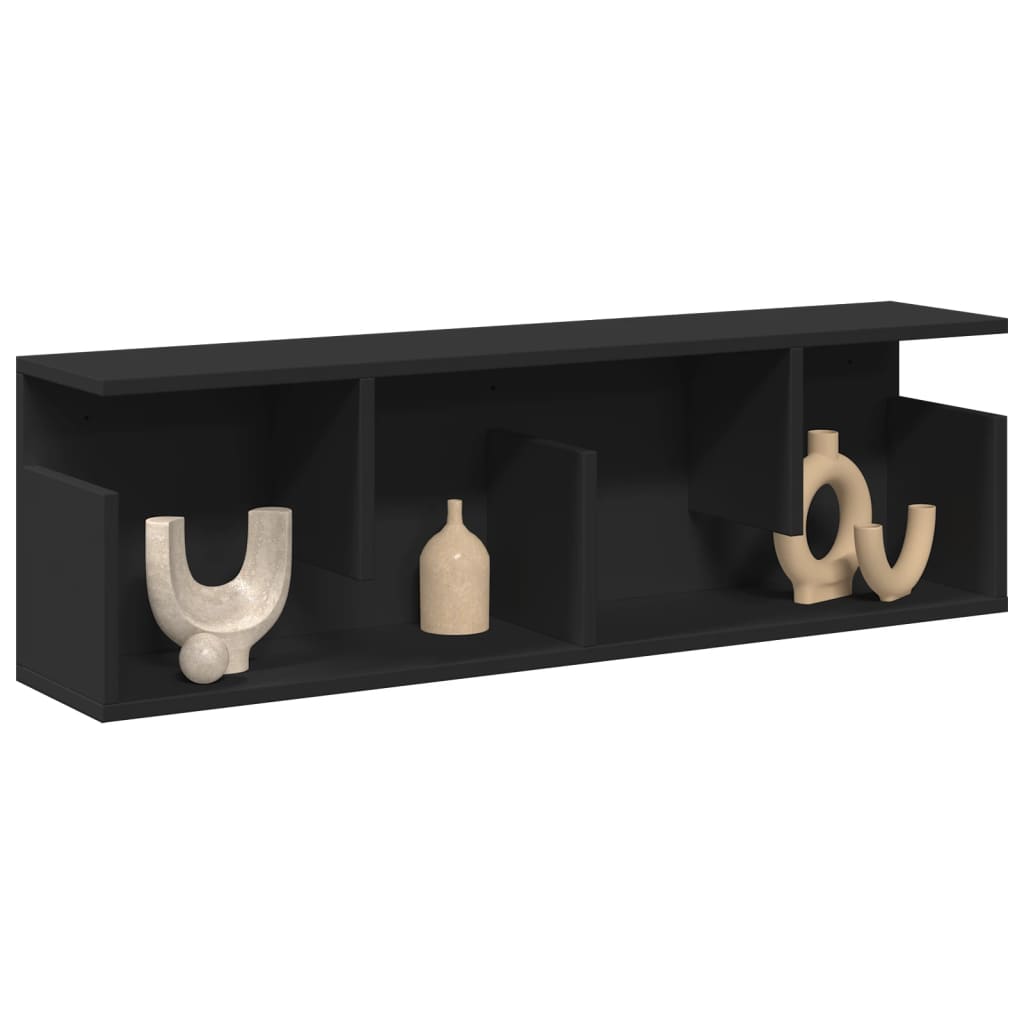 Dulap de perete, negru, 100x20x30 cm, lemn prelucrat GartenMobel Dekor