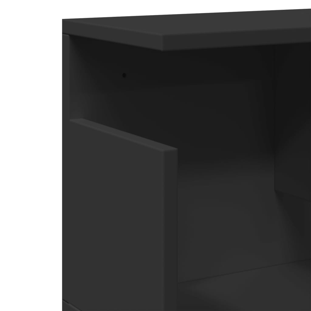 Dulap de perete, negru, 100x20x30 cm, lemn prelucrat GartenMobel Dekor