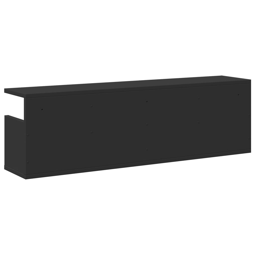 Dulap de perete, negru, 100x20x30 cm, lemn prelucrat GartenMobel Dekor