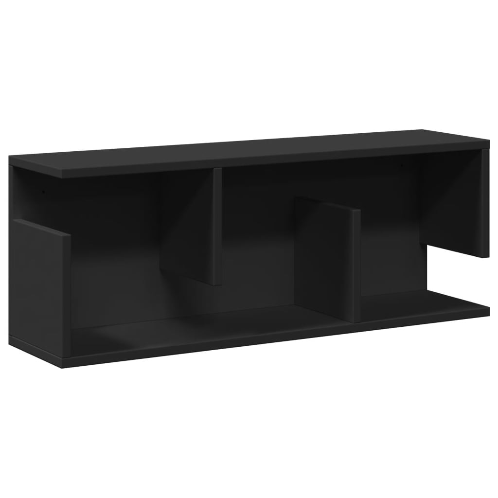 Dulap de perete, negru, 80x20x30 cm, lemn prelucrat GartenMobel Dekor