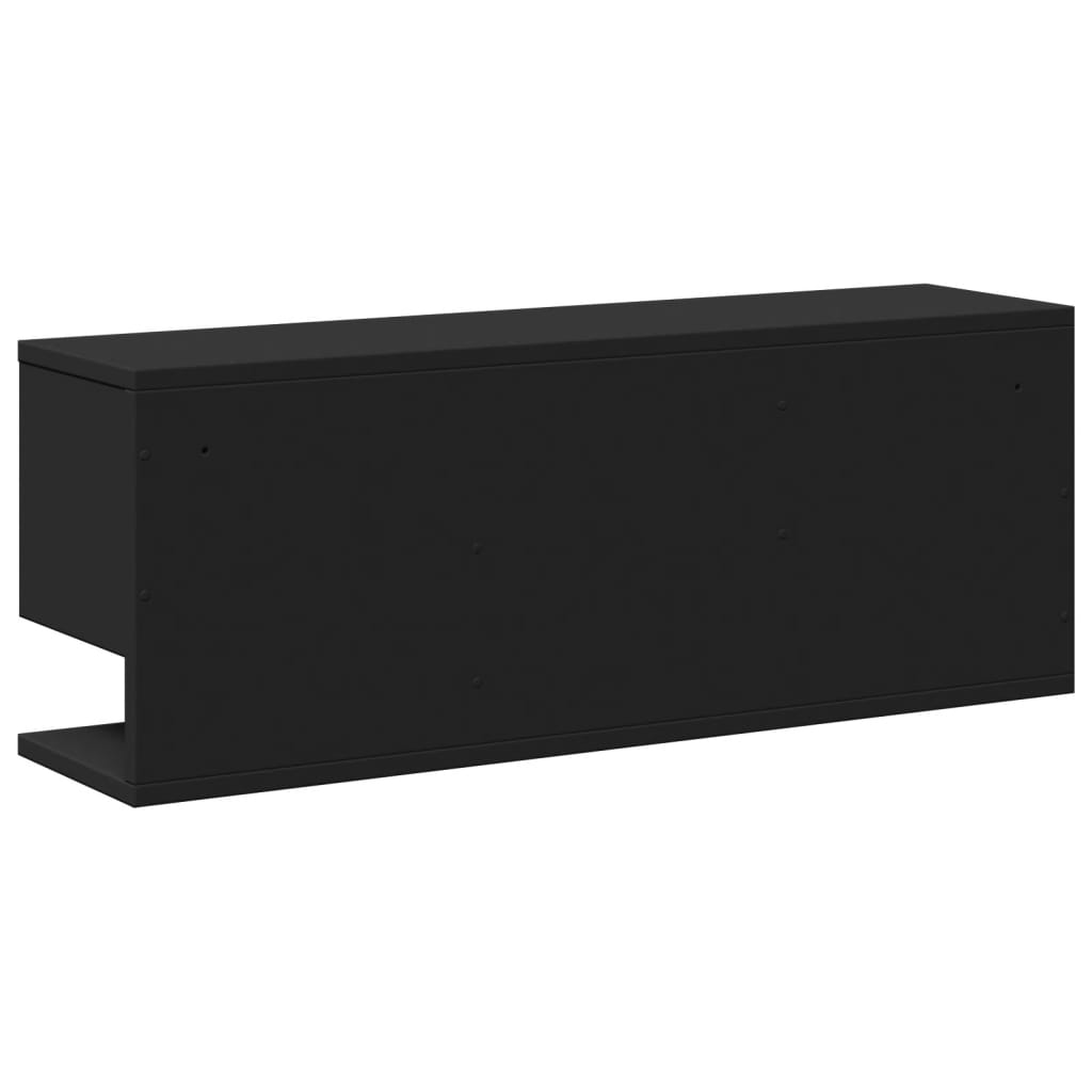 Dulap de perete, negru, 80x20x30 cm, lemn prelucrat GartenMobel Dekor