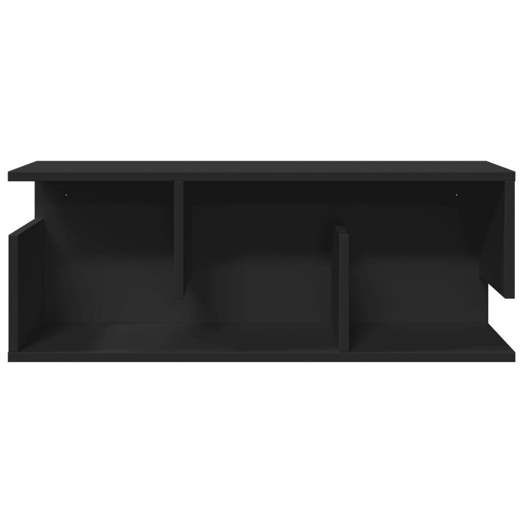 Dulap de perete, negru, 80x20x30 cm, lemn prelucrat GartenMobel Dekor
