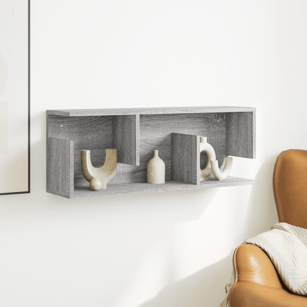 Dulap de perete, sonoma gri, 80x20x30 cm, lemn prelucrat GartenMobel Dekor