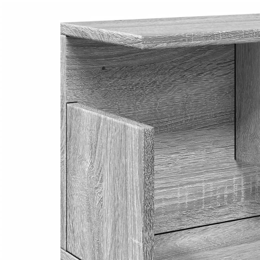 Dulap de perete, sonoma gri, 80x20x30 cm, lemn prelucrat GartenMobel Dekor