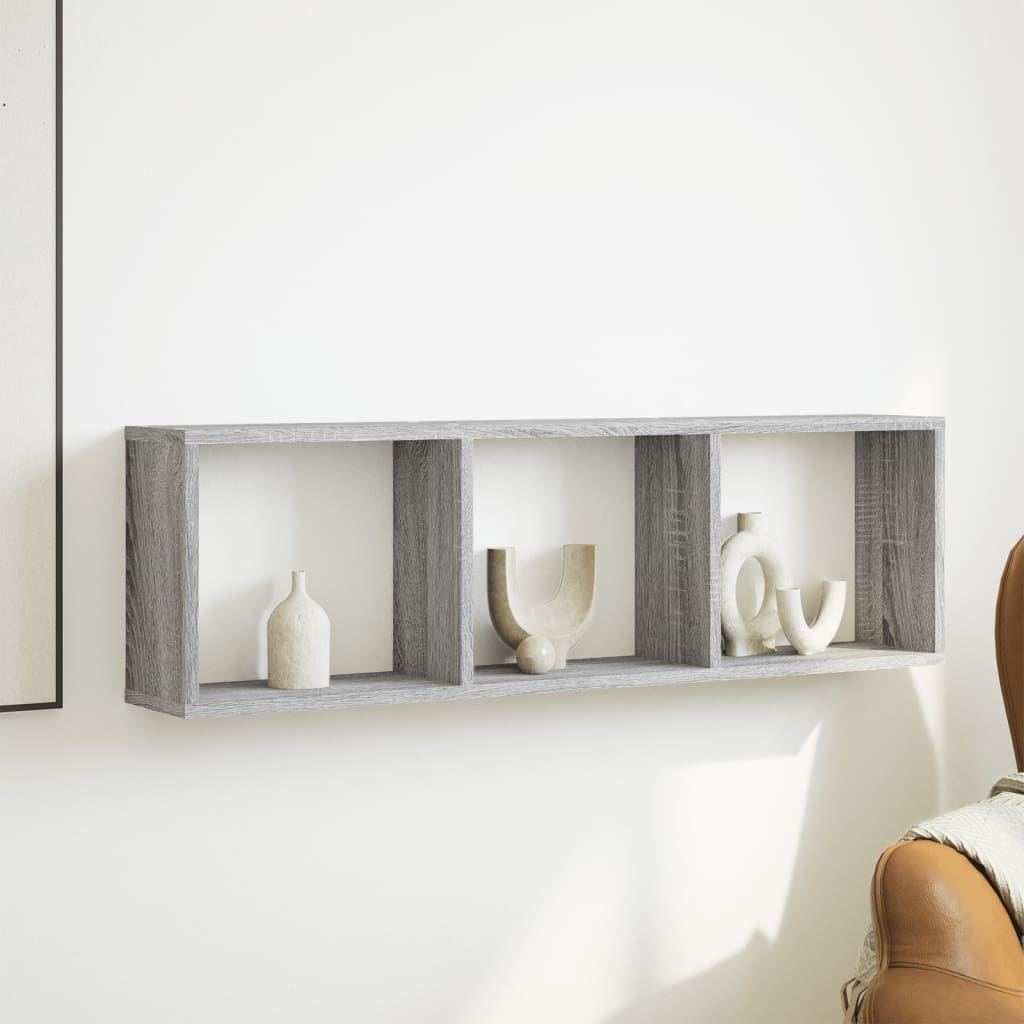 Dulap de perete, sonoma gri, 100x16x30 cm, lemn prelucrat GartenMobel Dekor