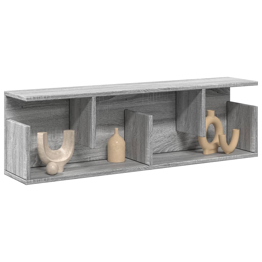 Dulap de perete, sonoma gri, 100x20x30 cm, lemn prelucrat GartenMobel Dekor
