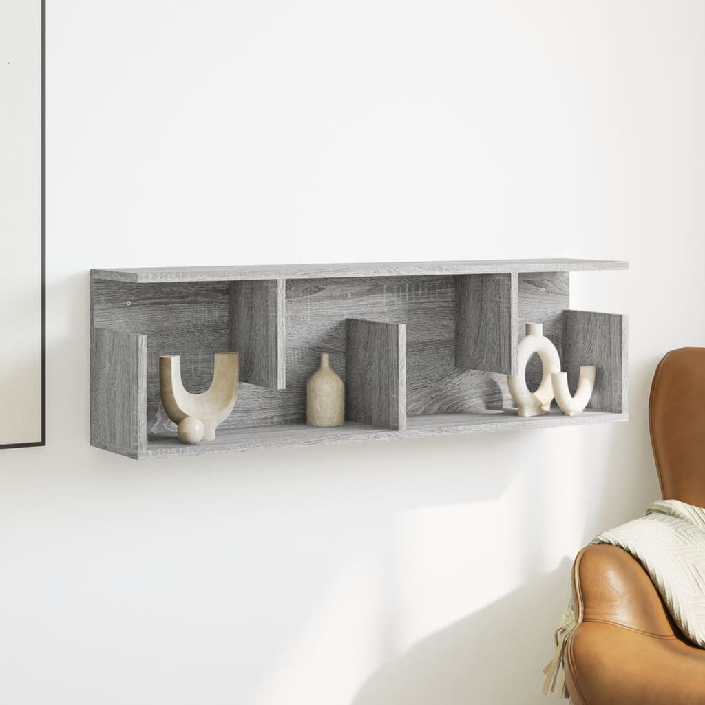 Dulap de perete, sonoma gri, 100x20x30 cm, lemn prelucrat GartenMobel Dekor