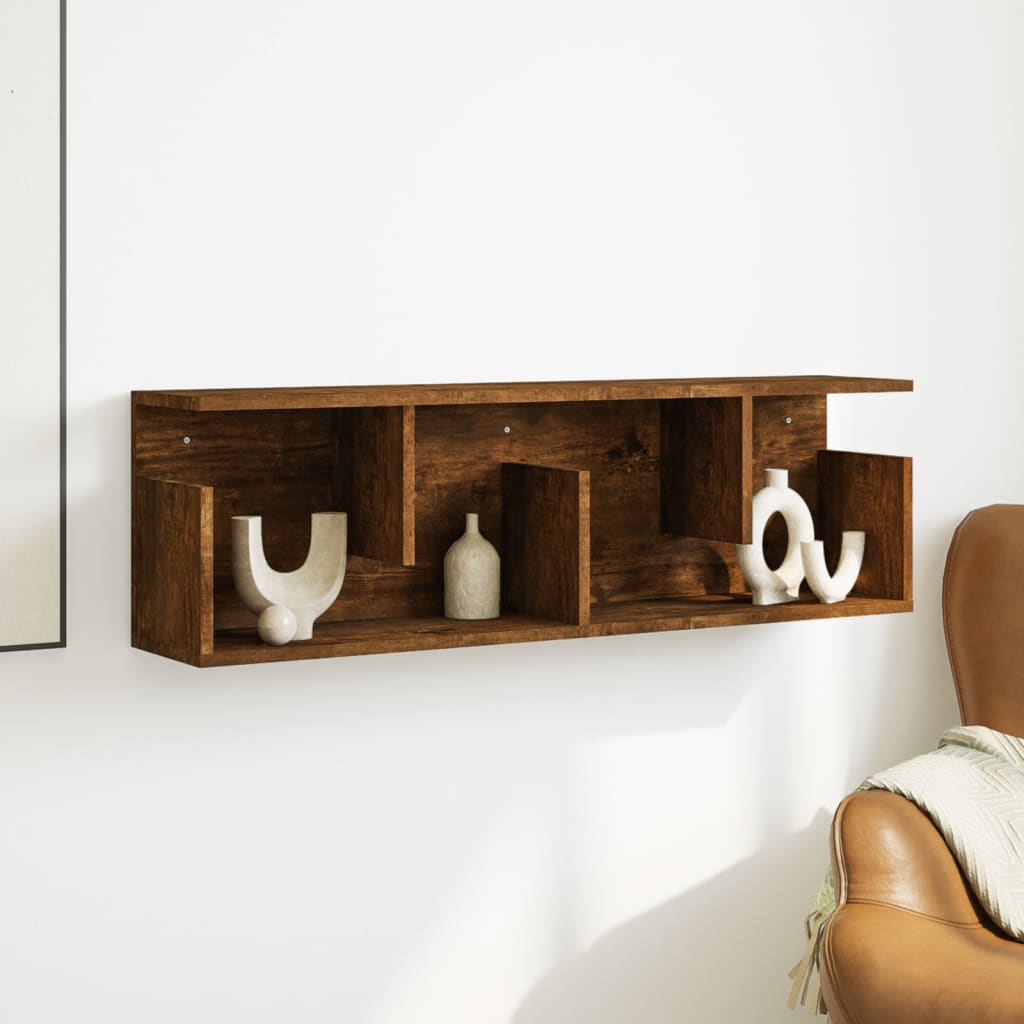 Dulap de perete, stejar fumuriu, 100x20x30 cm, lemn prelucrat GartenMobel Dekor