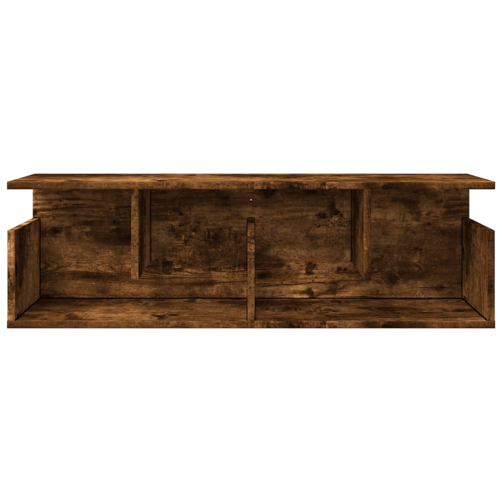 Dulap de perete, stejar fumuriu, 100x20x30 cm, lemn prelucrat GartenMobel Dekor